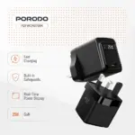 Porodo Gan 25w Usb-c Wall Charger-black - Image 3