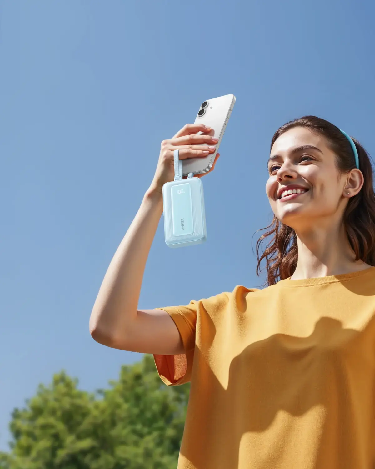 Anker Zolo Power Bank (10K,35W,Built-In Dual USB-C Cables) - Black - Image 7