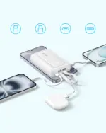 Anker Zolo Power Bank (10K,35W,Built-In Dual USB-C Cables) - Black - Image 6