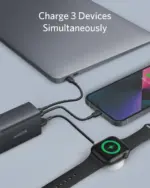 ⁦شاحن Anker PowerPort III Pod ثلاثي المنافذ بقدرة 65 واط - أسود A2667K14⁩ - الصورة ⁦6⁩