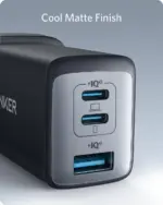 ⁦شاحن Anker PowerPort III Pod ثلاثي المنافذ بقدرة 65 واط - أسود A2667K14⁩ - الصورة ⁦5⁩