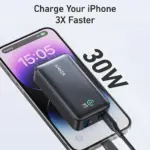 ⁦Anker 533 Power Bank (Powercore 30W, 10k)-Black⁩ - الصورة ⁦2⁩