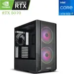 كمبيوتر ألعاب LIAN LI | معالج Intel Core i7-14K (الجيل الرابع عشر) | بطاقة رسومات RTX 4070 SUPER بسعة 12 جيجابايت | ذاكرة وصول عشوائي (RAM) بسعة 16 جيجابايت | محرك أقراص SSD بسعة 1 تيرابايت