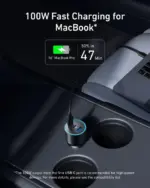 ⁦شاحن سيارة Anker Nano بقدرة 167.5 واط، 3 منافذ B2737HA1⁩ - الصورة ⁦3⁩