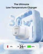 ⁦شاحن Anker Zolo بقدرة 30 واط، وبتقنية PD 3.0 - أبيض⁩ - الصورة ⁦3⁩