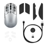 ⁦ماوس الألعاب اللاسلكي HyperX Pulsefire Haste 2 S باللون الفضي⁩ - الصورة ⁦3⁩