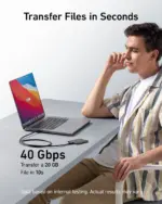 ⁦كابل Anker 515 من USB-C إلى USB-C (متوافق مع Thunderbolt 4)⁩ - الصورة ⁦5⁩