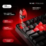 CYBEART Nighthawk 75 - The Batman TKL Tri-Mode Gaming Keyboard (English) - Image 7