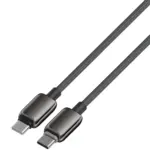 ⁦سلسلة Powerology Zinco: كابل USB-C إلى USB-C - رمادي داكن⁩ - الصورة ⁦2⁩