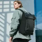 ⁦حقيبة ظهر سفر قابلة للتوسيع Tigernu T-b91025 طويلة بسعة 28 لترًا إلى 38 لترًا - أسود⁩ - الصورة ⁦3⁩