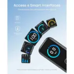 شاحن USB-C من Anker بقدرة 100 واط بتقنية PD للشحن السريع، مزود بثلاثة منافذ GaN