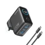 ⁦شاحن USB-C من Anker بقدرة 100 واط بتقنية PD للشحن السريع، مزود بثلاثة منافذ GaN⁩ - الصورة ⁦6⁩