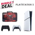 PS5 Slim Digital Console (R2) Bundle – Includes Controller + Carrying Bag Spiderman Red