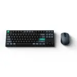 Keychron B33 Keyboard and BM25 Mouse Wireless Combo, 80% TKL, Black/Green - Arabic Layout