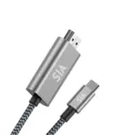 كابل SIA Medlink من Type-C إلى HDMI بطول 2.0 متر، يدعم دقة 4K بتردد 60 هرتز مع هيكل معدني.