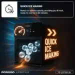 Porodo Lifestyle Sphere Ice Machine - Black - Image 4