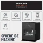 Porodo Lifestyle Sphere Ice Machine - Black - Image 2