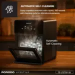 Porodo Lifestyle Sphere Ice Machine - Black - Image 5