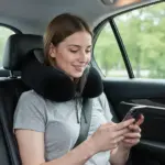 Porodo Lifestyle Travel Comfort Duo 2 In1 Travel Pillow And Blanket - Black - Image 2