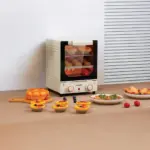 Porodo Lifestyle Vertical Design Temp Glass Mini Oven - White - Image 3