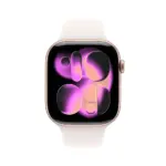 ⁦ساعة Apple Watch Series 11 مع سوار رياضي (46 ملم) - لون ذهبي وردي (Rose Gold)⁩ - الصورة ⁦2⁩