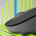 ⁦ماوس لاسلكي Logitech Signature M650 L - لون الجرافيت⁩ - الصورة ⁦2⁩