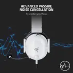 ⁦Razer Blackshark V2 X (مرخصة من Xbox) - سماعة رأس للألعاب - أبيض⁩ - الصورة ⁦4⁩