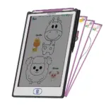 Porodo kids 8.5-inch tracing book tablet with 20pcs cards - black