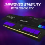 Kingston 32gb 6000mt/s ddr5 cl36 dimm (kit of 2) fury beast rgb expo - Image 2